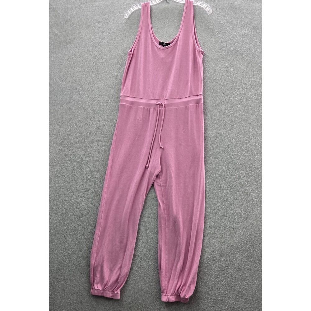Lulus Women Jumpsuit Medium Pink Sleeveless Made With Love Drawstring NWT